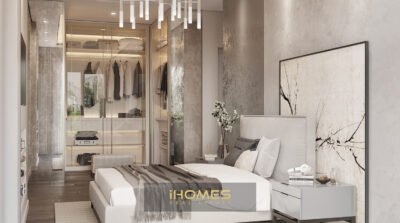 طراحی اتاق خواب مستر - پروژه اینوست وادی - آپارتمان لوکس در منطقه ساریر استانبول مناسب شهروندی ترکیه